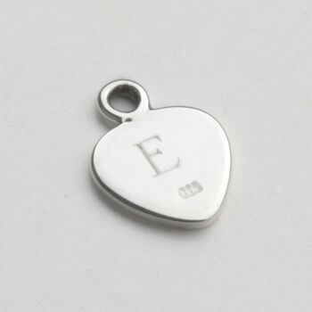 Personalised Flower And Heart Necklace In Silver Box, 5 of 5