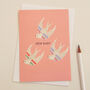 New Baby Pink Greetings Card, thumbnail 1 of 2