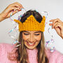 Chunky Knit Crown For Birthdays And Christmas, thumbnail 6 of 9