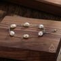 Sterling Silver Keshi Pearl Bracelet, thumbnail 4 of 10