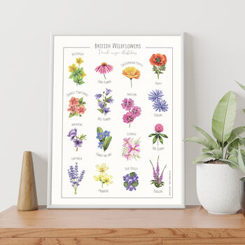 Wildflower Art Print In Two Sizes Available, A5 And A4, 5 of 5