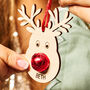 Reindeer Decoration And Bag Of Chocolate Noses, thumbnail 1 of 6