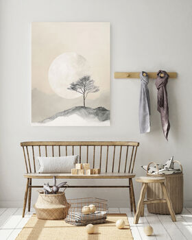 Japanese Moon Landscape Art Print, 2 of 4