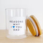 Reasons Why I/We Love You Dad Jar, thumbnail 2 of 10