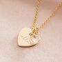 Esme Heart And Heart Birthstone Personalised Necklace, thumbnail 7 of 12