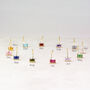 Baguette Birthstone Pull Through Huggie Hoop Earrings, thumbnail 4 of 10