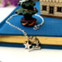Personalised Sterling Silver Reindeer And Initial Star Bracelet, thumbnail 5 of 11