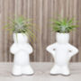Mini Ceramic Figure Plant Holder With Air Plant, thumbnail 4 of 4