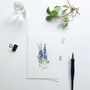 Cottage Garden Flowers Hand Illustrated Postcard Set, thumbnail 3 of 7