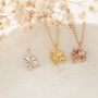 Lucky Clover Necklace In Silver Gold Or Rose Gold, thumbnail 4 of 12