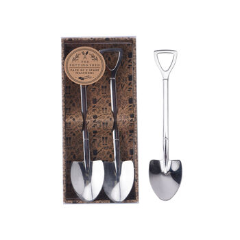 The Potting Shed Pack Of Two Spade Teaspoons, 2 of 3