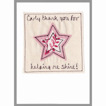 Personalised Heart Thank You Card For Mum Or Her, 3 of 9