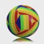 Rainbow Striped Football Ball, thumbnail 1 of 2