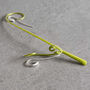 Sculptural Curve Drop Earrings In Sterling Silver, thumbnail 3 of 10