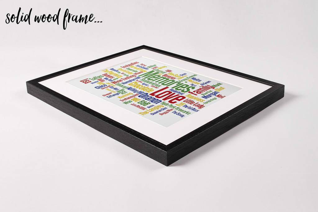 Personalised 'our Memories' Word Art Print By More Than ...