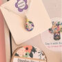 Wildflower Letter Pendant Gift Choose Your Colour, thumbnail 1 of 12