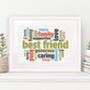 Personalised Typographic Word Cloud Print, thumbnail 1 of 12