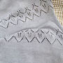 Knitted Baby Blanket With Lace Edge, thumbnail 7 of 8