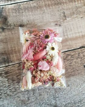 Flower Craft Pack Pink Ombre Dried Flowers, 2 of 2