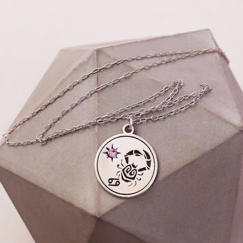 Cancer Sterling Silver Necklace, 3 of 5