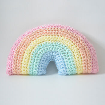 Pastel Rainbow Cushion, 2 of 4