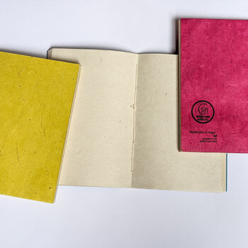Eco Friendly Colourful Lokta Notebooks Nepali Paper A6, Fair Trade, 2 of 7