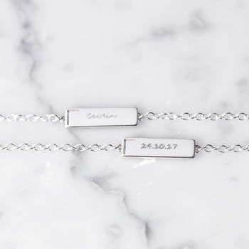 Personalised Small Bar Bracelet, 8 of 12