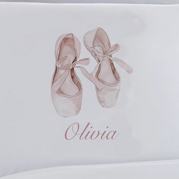 Personalised Ballet Shoe Pillowcase, 2 of 2