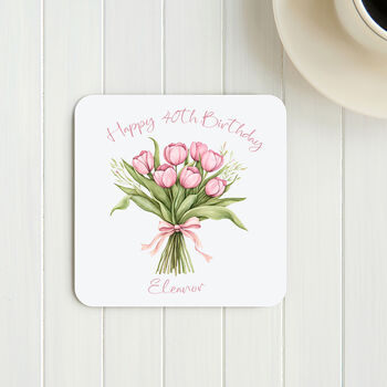 Personalised 40th Birthday Flowers Card, 2 of 2