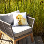 Inky Duckling Outdoor Cushion For Garden Furniture, thumbnail 6 of 8