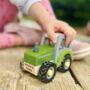 Personalised Wooden Push Tractor Toy, thumbnail 1 of 5