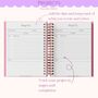 Personalised Luxury 2026 Weekly Diary| Planner| Blush Gingham, thumbnail 10 of 12