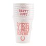 Pink Yeehaw Cow Girl Party Paper Cups Pack Of Eight, thumbnail 3 of 3