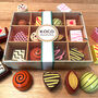 Wooden Chocolate Box, 12 Piece Play Food Set With Box, thumbnail 6 of 9