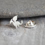 Dragon Lapel Pin, Dragon Tie Tack In Sterling Silver, thumbnail 2 of 3