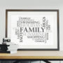 Personalised Family Word Cloud Print, thumbnail 10 of 11