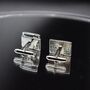 Boombox And Cassette Silver Cufflinks Gift For Music Lovers 316 L Stainless Steel, thumbnail 3 of 3