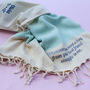 Personalised Cotton Throws, 2nd Anniversary Gift, thumbnail 8 of 12