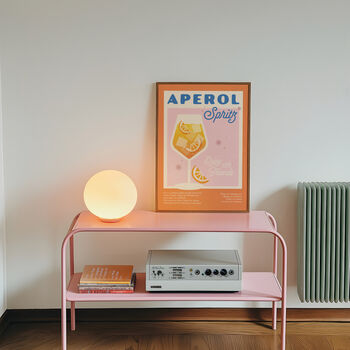 Retro Aperol Spritz Cocktail Print, 5 of 9