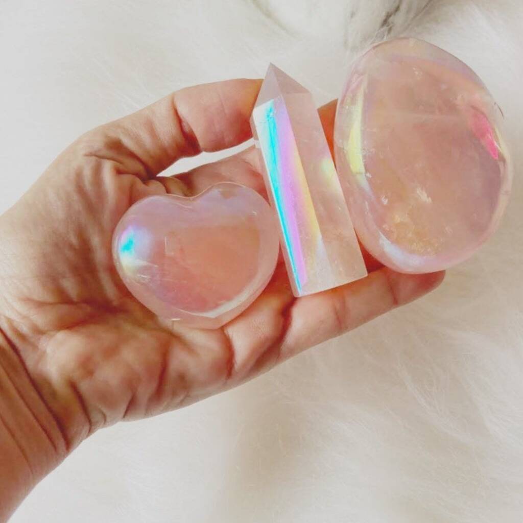 Rose Quartz Aura Crystal Gift Set By GG's Pinup Couture