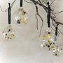 Set Of Six Gold And Black Bauble Set Gold Christmas Decor Gold Baubles, thumbnail 4 of 6