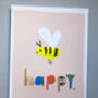 Bee Happy Art Print, thumbnail 7 of 7