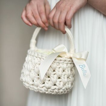 Personalised Flower Girl Basket, 4 of 9