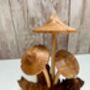 Handmade Wooden Mushroom Ornament Natural Decor And Gift, thumbnail 2 of 10