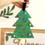 Personalised Wooden Christmas Tree Decoration, thumbnail 1 of 5
