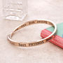 Best Friends Message Bangle Rose Gold Plated, thumbnail 1 of 3