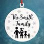 Christmas Stick Family Bauble Wreath, thumbnail 4 of 5