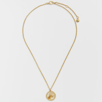 Gold Lioness Spirit Guide Pendant Necklace, 5 of 8