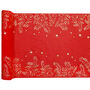 Red Glittering Christmas Table Runner 27cm X Two.5m, thumbnail 3 of 4