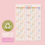 2025 2026 Academic Year Portrait Wall Planner | Pastels, thumbnail 3 of 4